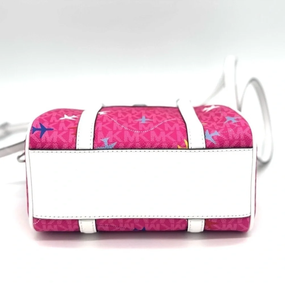 Michael Kors Small Travel Duffle Xbody Bag Dragon Fruit Multi